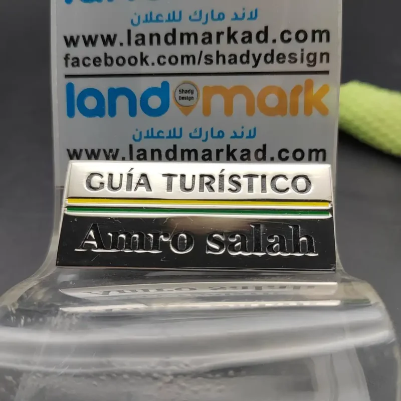 Silver Metal Name Tags Magnetic - Image 9