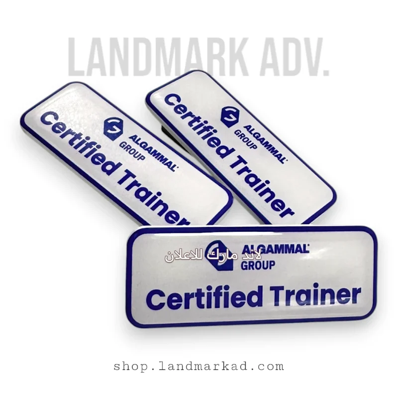 Acrylic Name Tag with risen