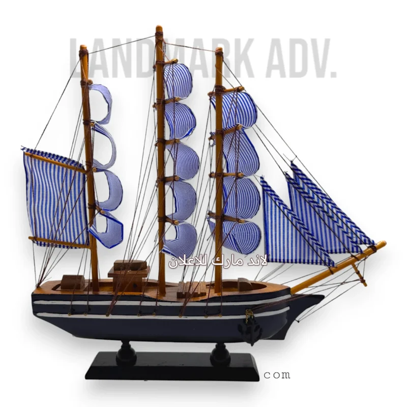 🌊 Wooden Sailing Boat Model – A Masterpiece for Sea Lovers! 🚤