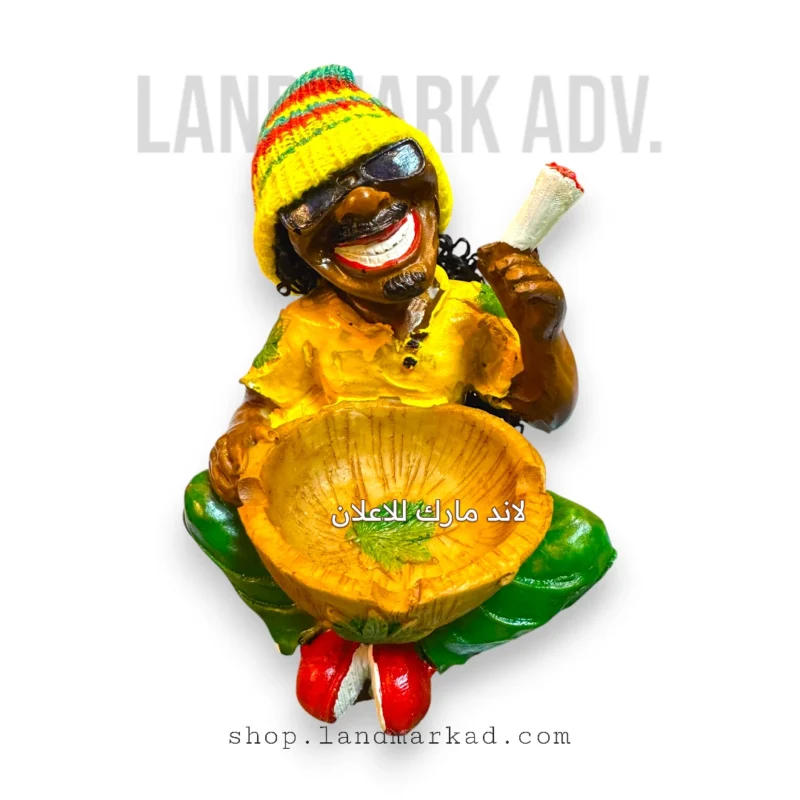 Bob Marley Ashtray Gift Yellow T Shirt