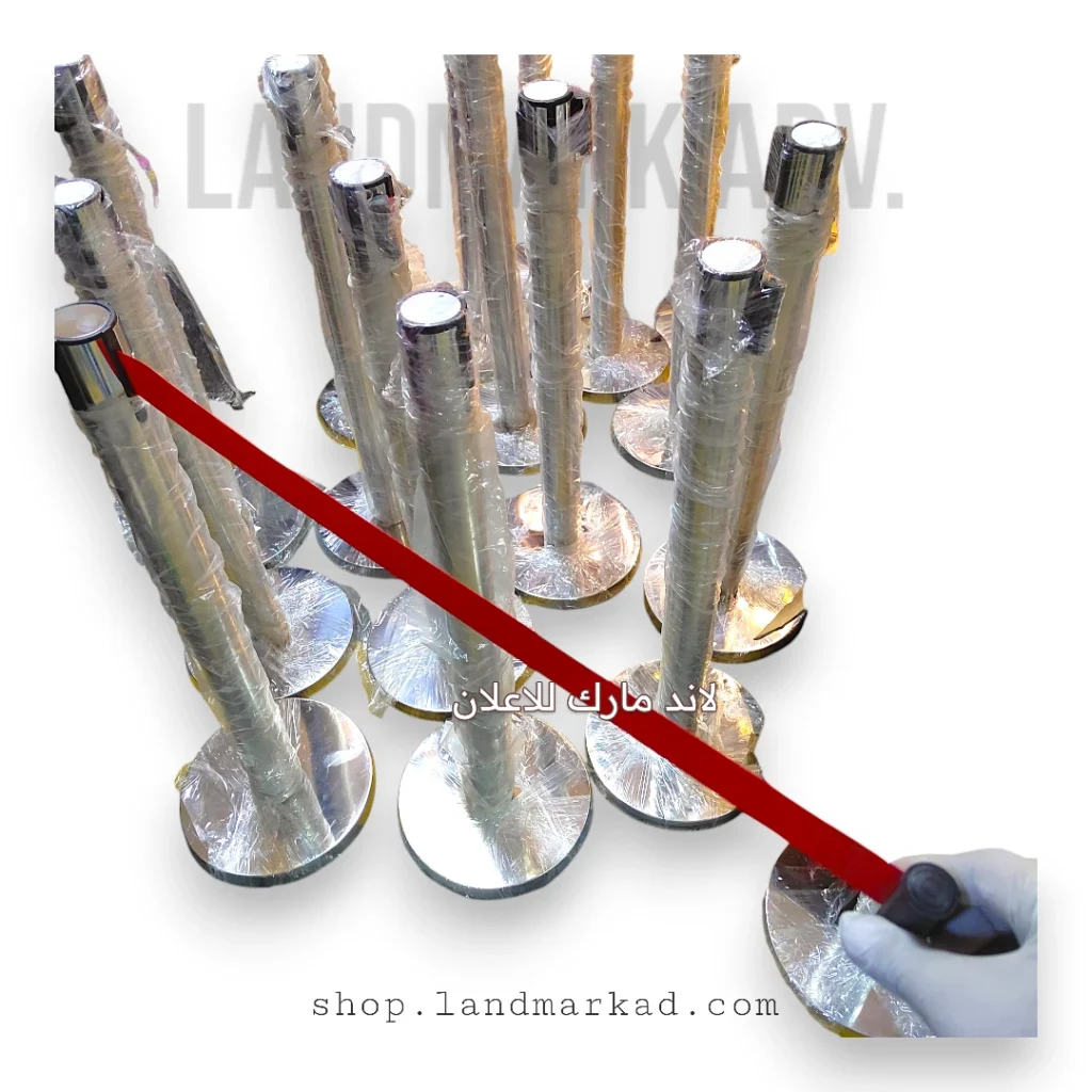 عمود التشريفة شريط احمر داخلى