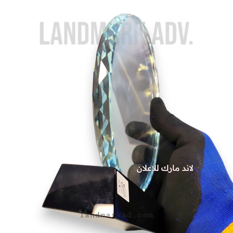 درع كريستال دائرى 21 سم A180