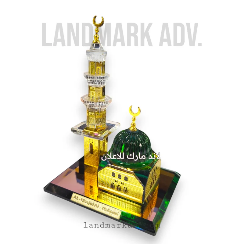 🕌 هدية نموذج كريستال المسجد النبوي K2 – تحفة فنية وإسلامية راقية