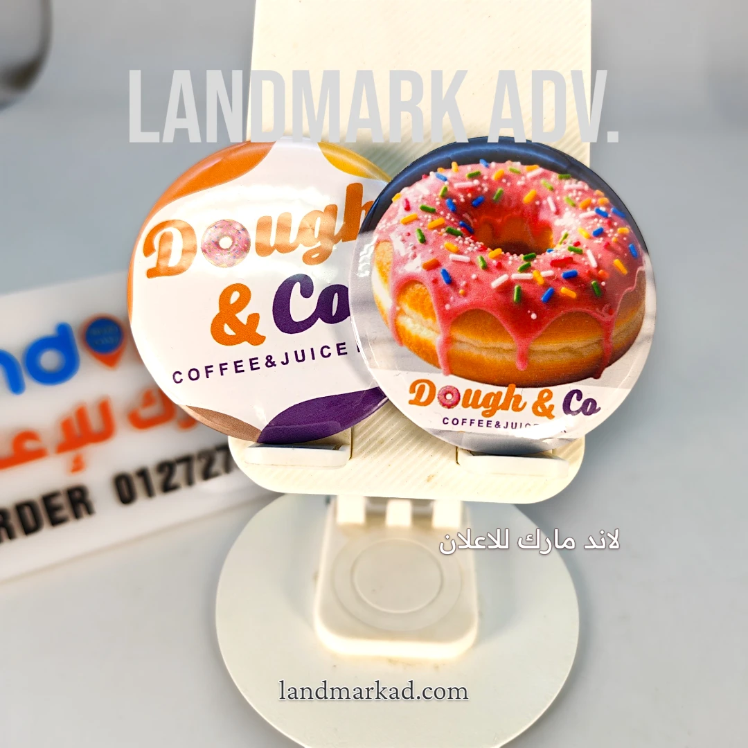Pin Button Badges بوتون بادج ,Glossy Lamination,58mm Round Badge,send your design