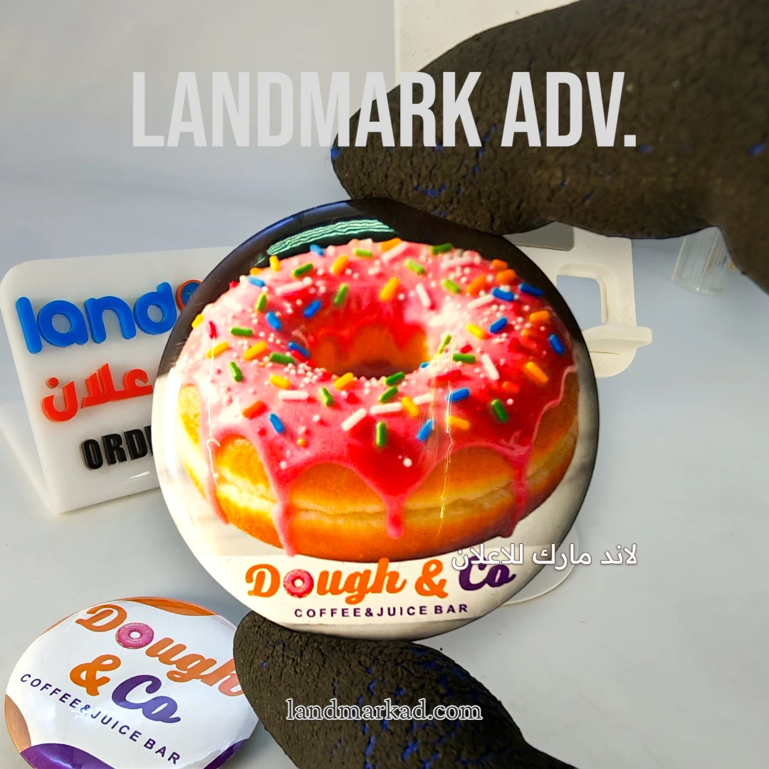 Pin Button Badges بوتون بادج ,Glossy Lamination,58mm Round Badge,send your design